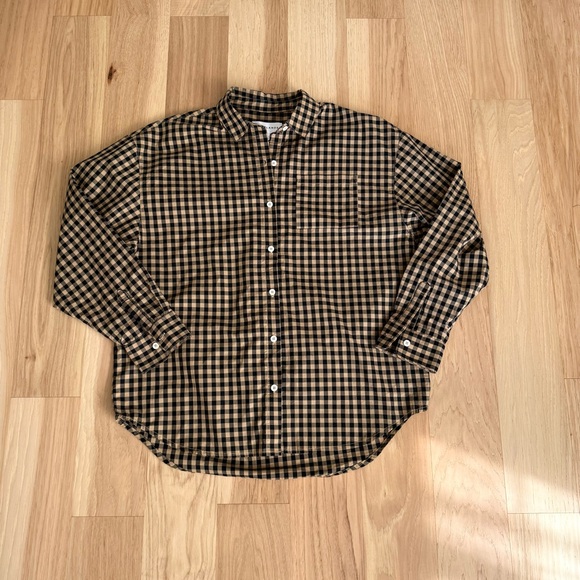 Tradlands popover button up oversized shirt size Small - Picture 5 of 7